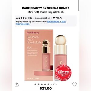 Rare Beauty- MINI Soft Pinch Liquid Blush (Shade: Hope)- Brand New&Never Opened